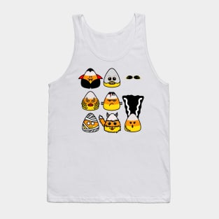 Classic Hollywood Monsters Candy Corn Tank Top